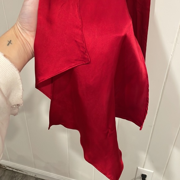 Vintage Red Velvet Top + Scarf and Skirt/Liner - Picture 14 of 16